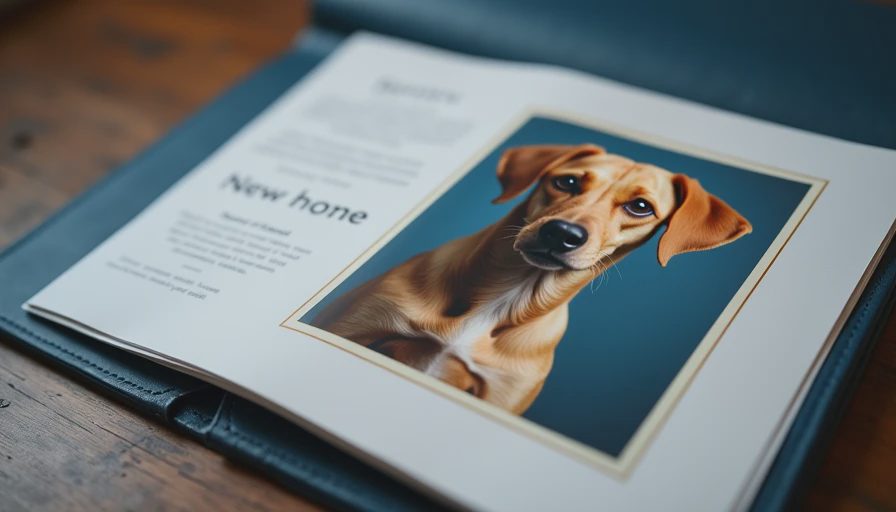 Visual context for dog adoption before and after