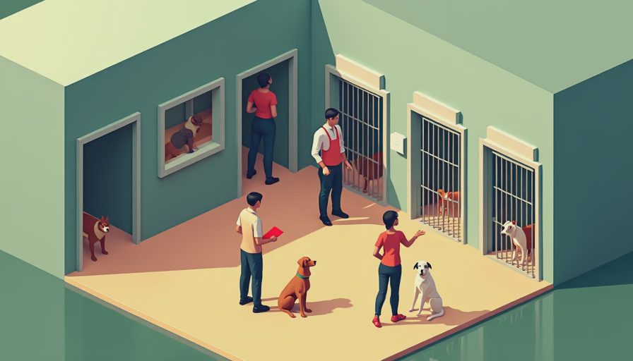 Visual context for rescue dogs before and after