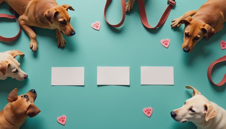 Illustration for shelter dog names