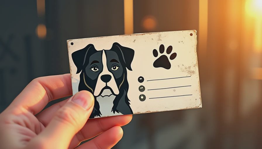 Visual context for scared rescue dog