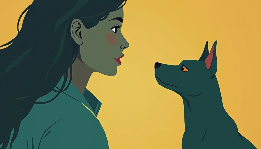 Illustration for introducing dog to cat