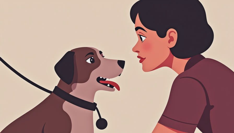 Illustration for aggressive behavior dog training