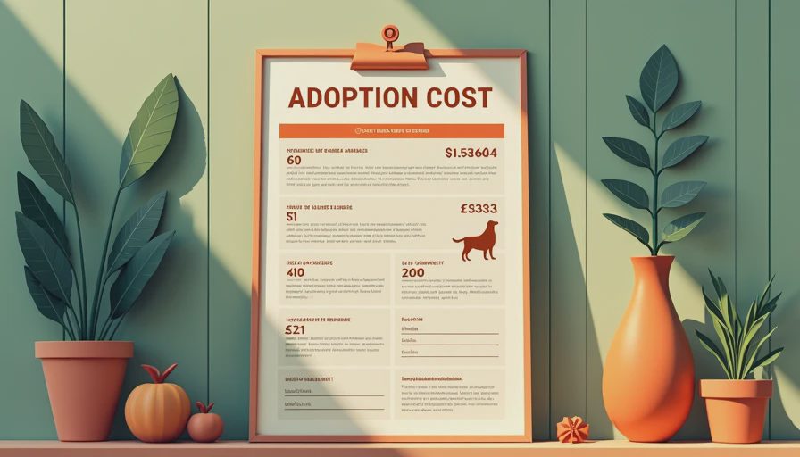 Illustration for how much does adopting a dog cost